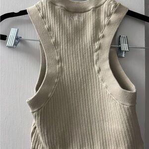 Women's Kith 2 piece Cream Ribbed Knit Top & Bottom